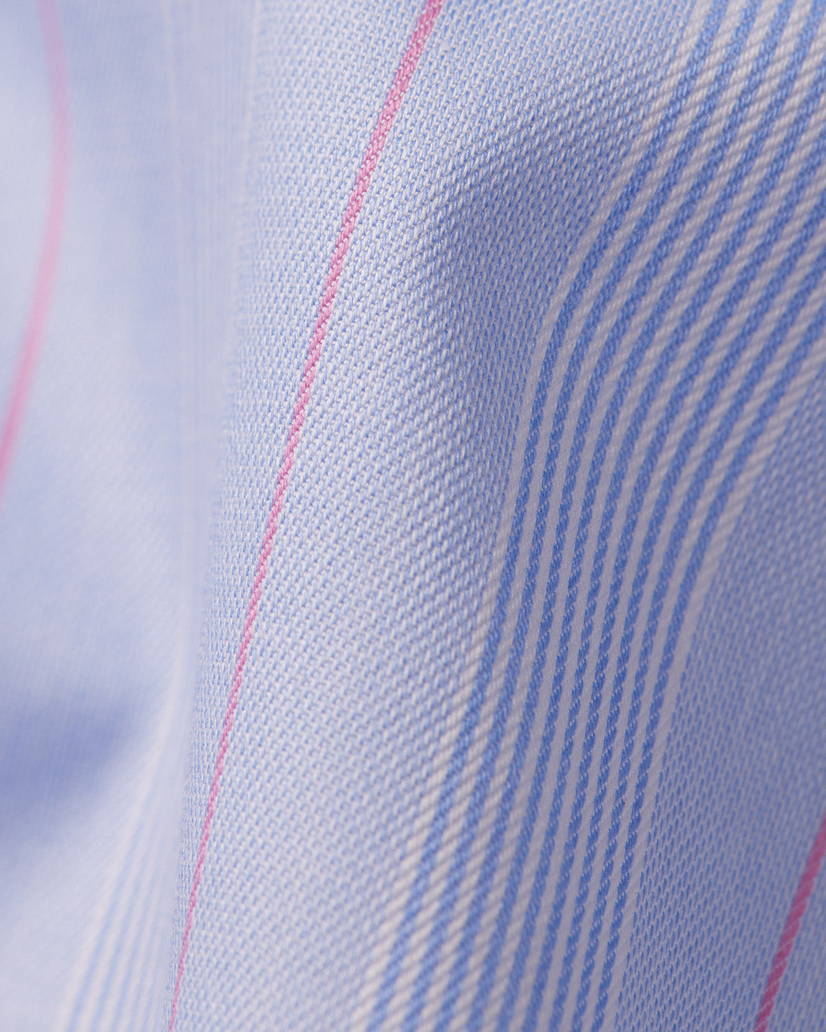 Oberon Twill Striped Shirt - Blue & Pink