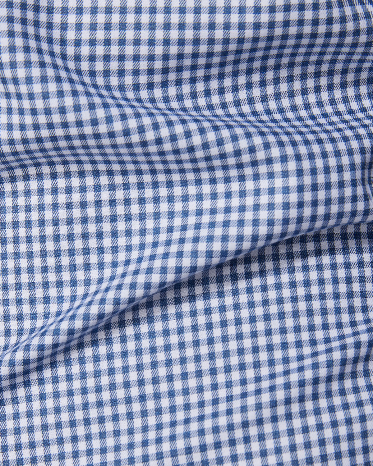 Gingham Checked Shirt - Navy & White