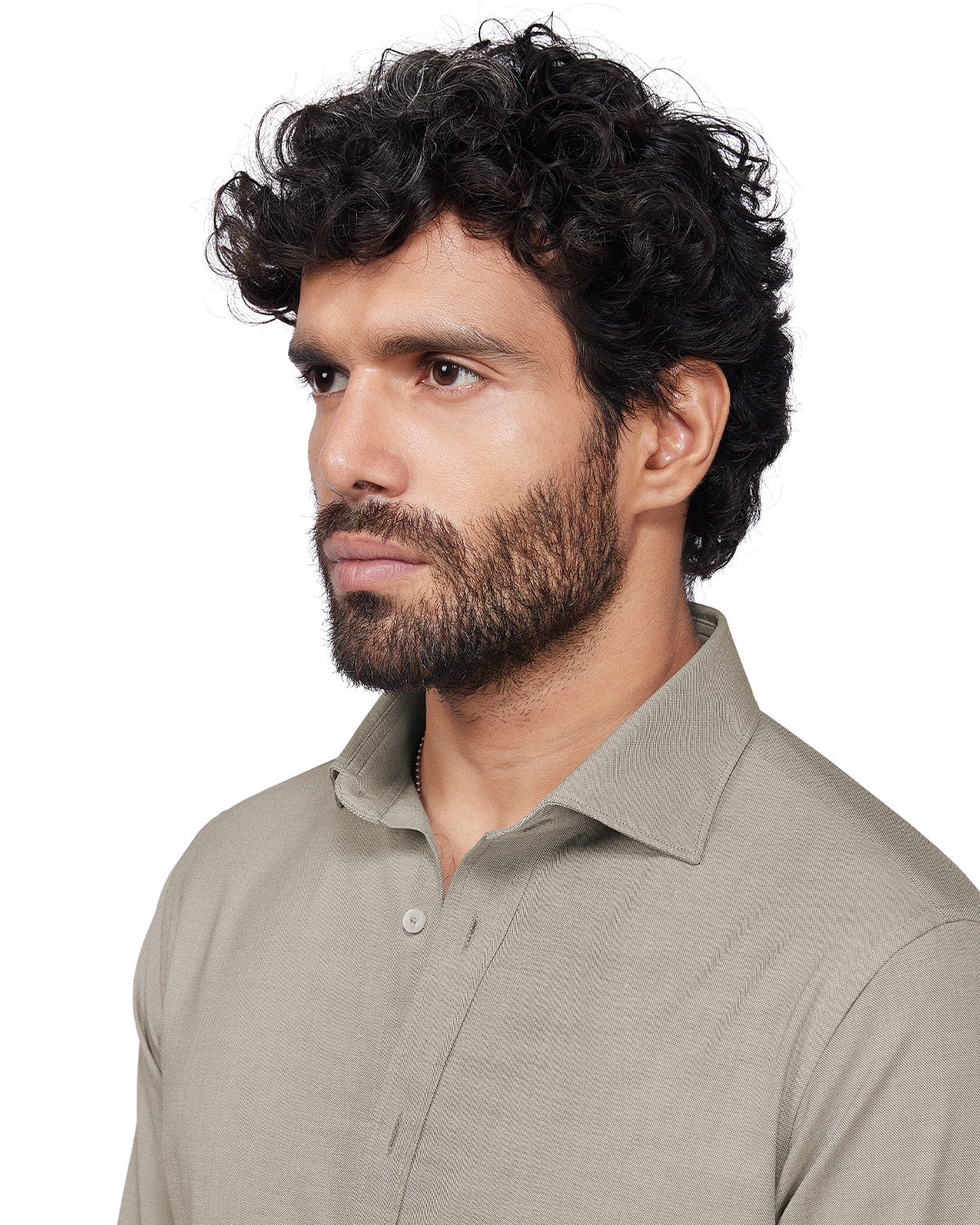 Japanese Stretch Oxford Shirt - Brown