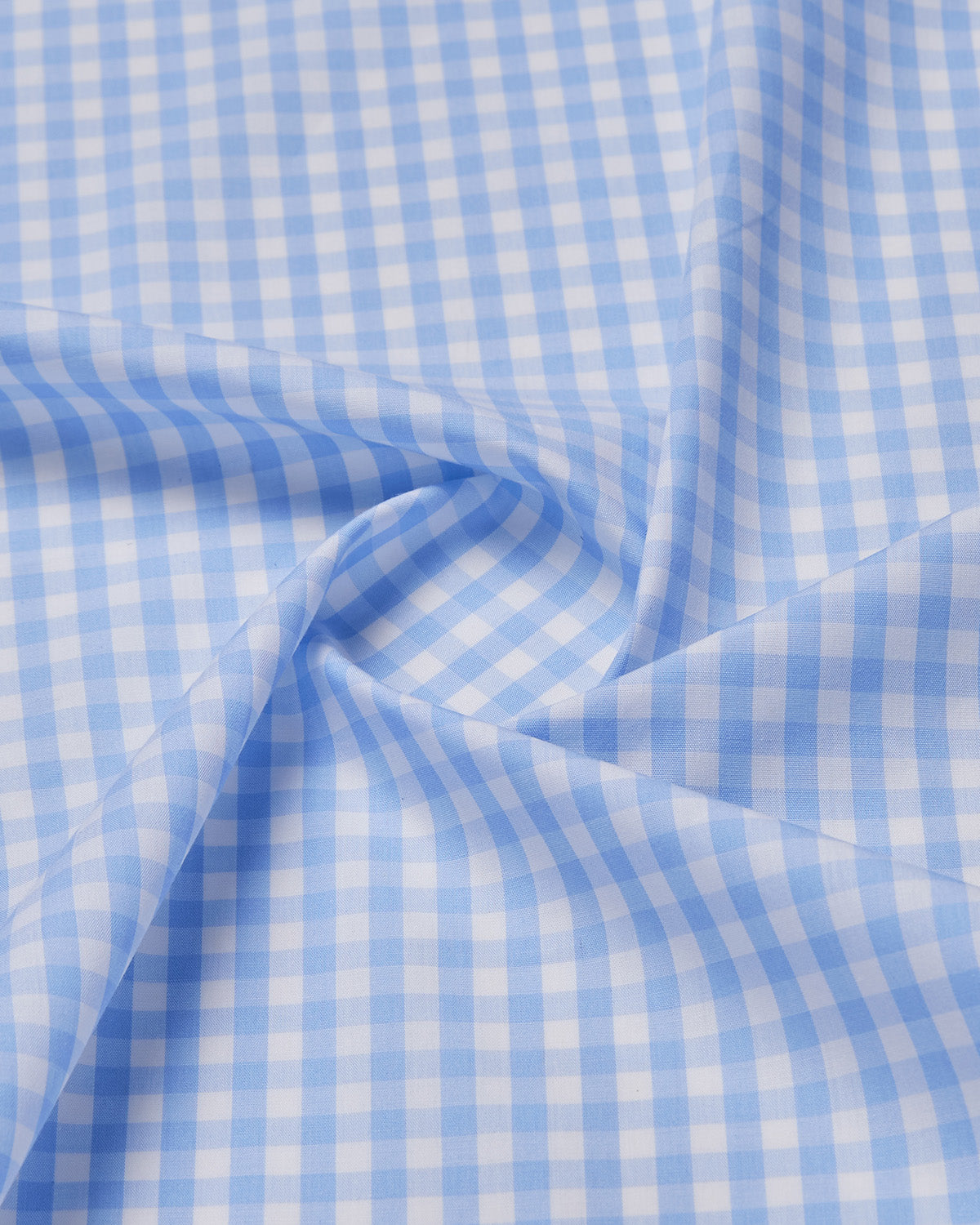 Gingham Checked Shirt - Light Blue