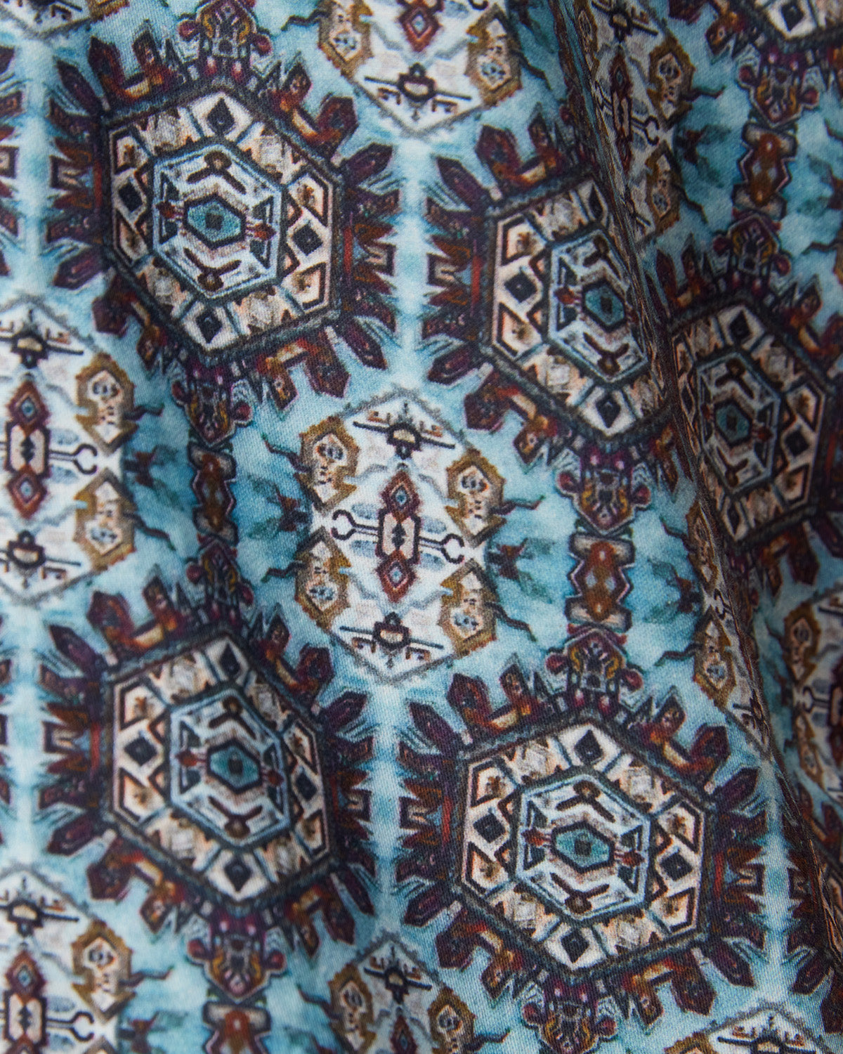 Tile Printed Shirt - Blue