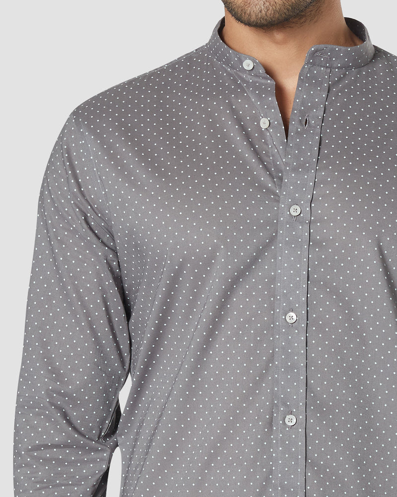Grey Flecked Shirt