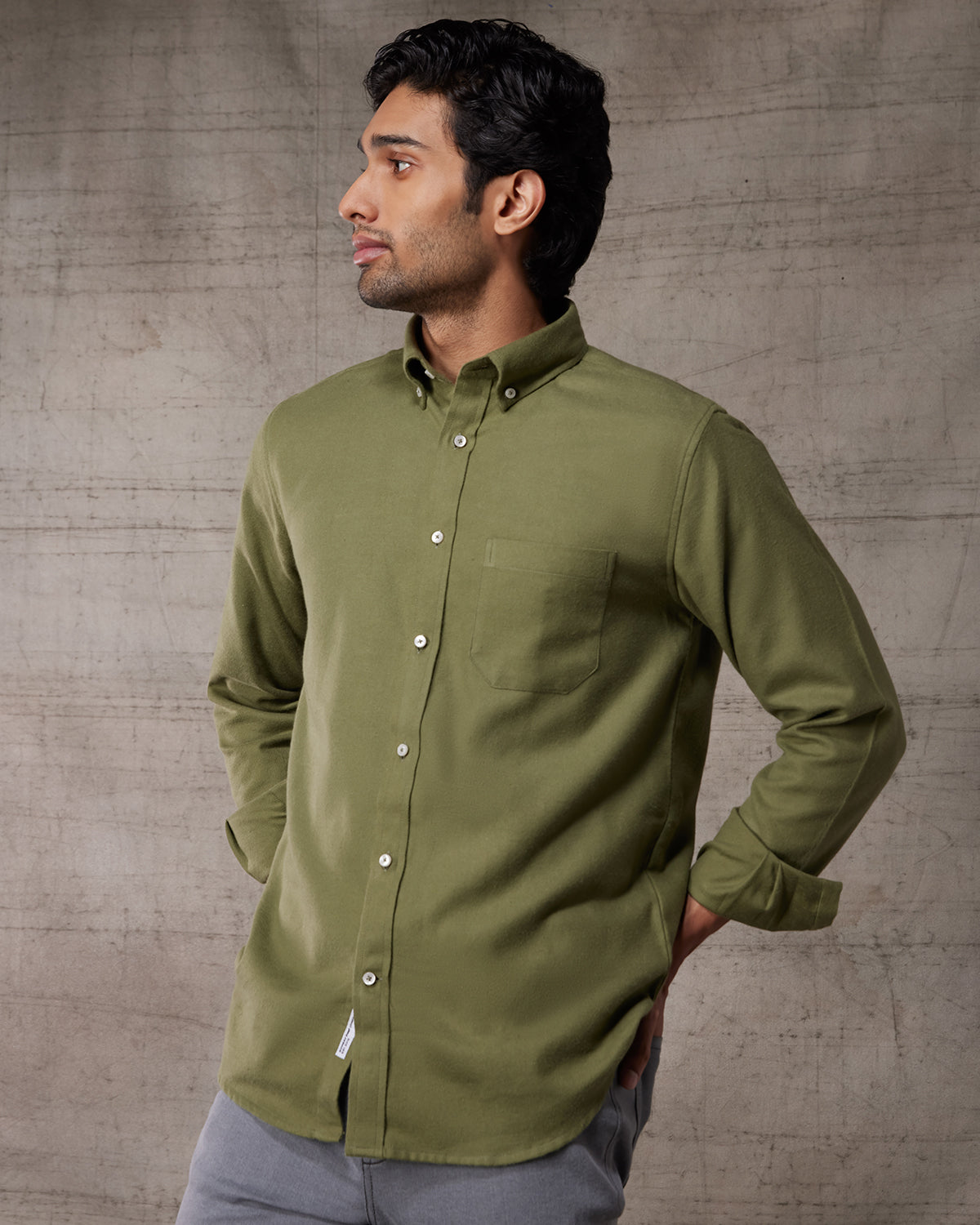 Japanese Terrano Brushed Twill Shirt - CUTROLL