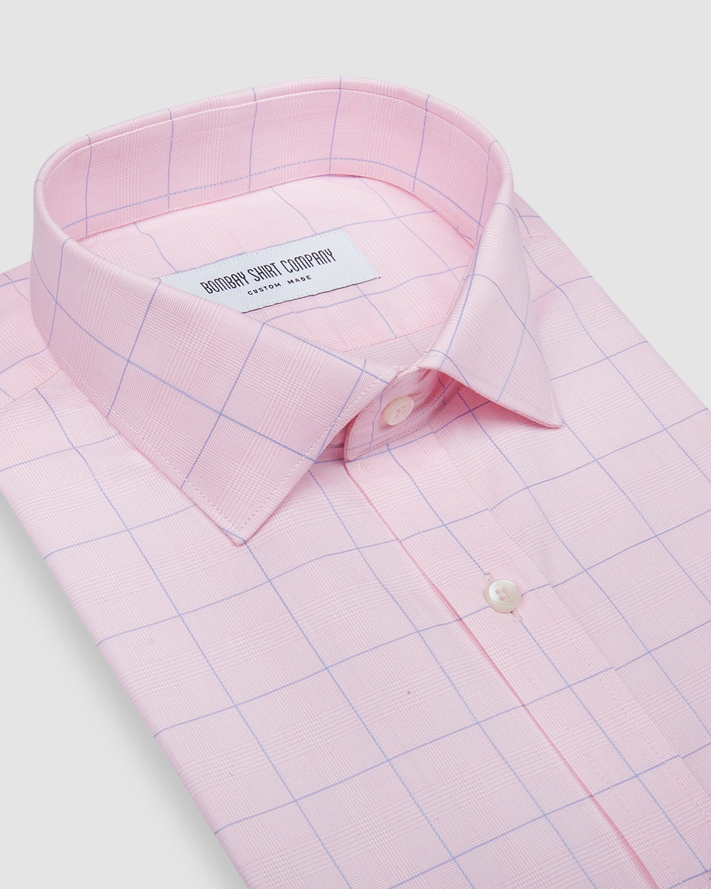 Wrinkle Resistant Cherry Blossom Prince of Wales Checks Shirt