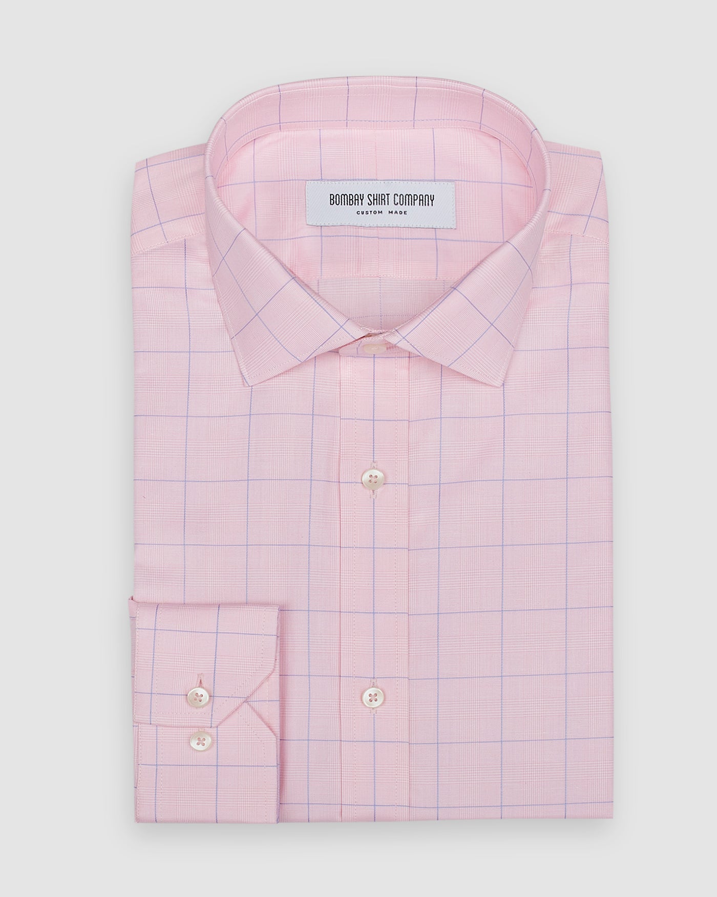 Wrinkle Resistant Cherry Blossom Prince of Wales Checks Shirt