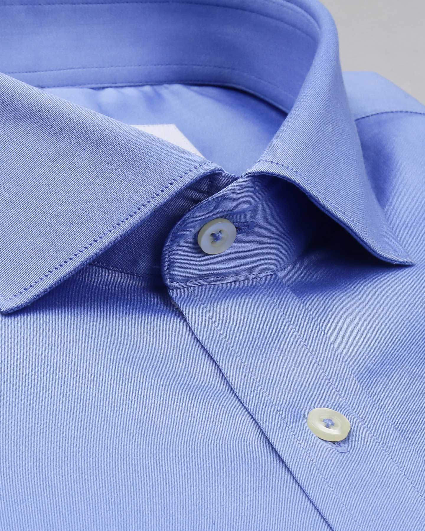 Bombay Shirt Company - Super Medium Blue Satin Shirt